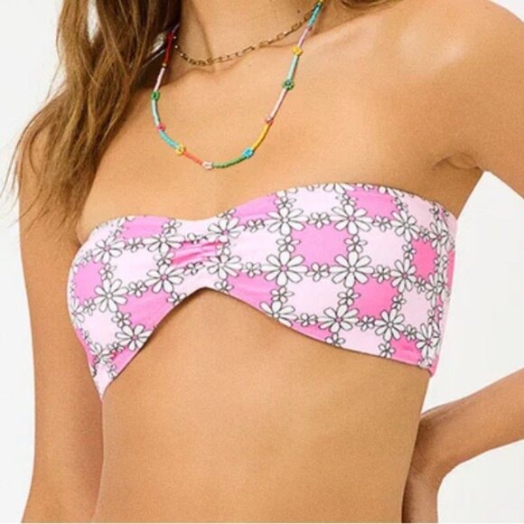 FRANKIES BIKINIS Jeanette Terry Strapless Bikini Top - Picture 1 of 3